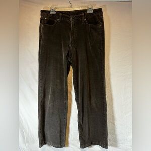 Jag Stretch Corduroy Jeans straight leg cut mid rise Size 14